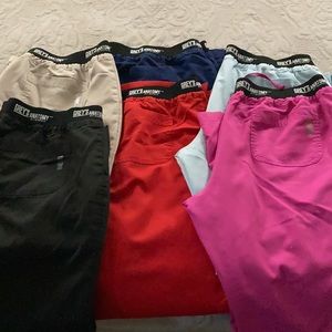 6 pair of used grey’s anatomy scrub pants